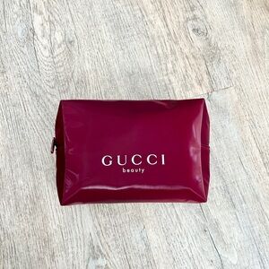 NEW Gucci Beauty Burgundy Cosmetic Pouch